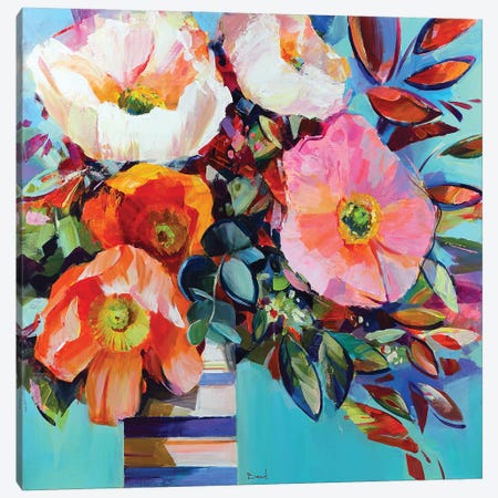 Floral Shock Canvas Print #TAY176} by Tatyana Yabloed Canvas Artwork