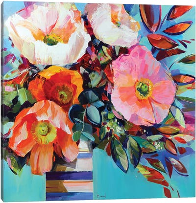 Floral Shock Canvas Art Print - Artists From Ukraine