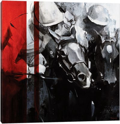 Strong In Spirit Canvas Art Print - Horse Racing Art