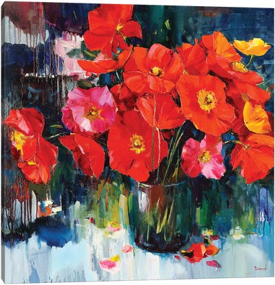 Flowers Fragrance Canvas Art Print - Tatyana Yabloed