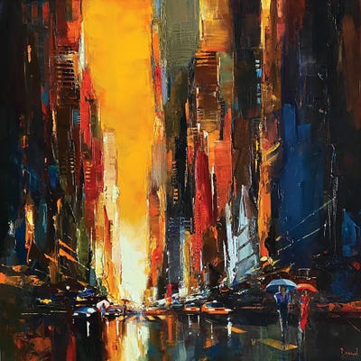 Liquid Amber by Tatyana Yabloed framed canvas print