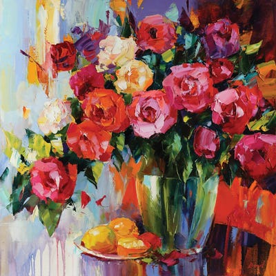 Vivid Emotions by Tatyana Yabloed framed canvas print