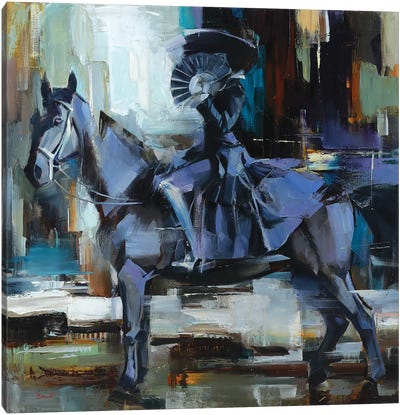 The La Grande Dame Canvas Art Print - Equestrian Art