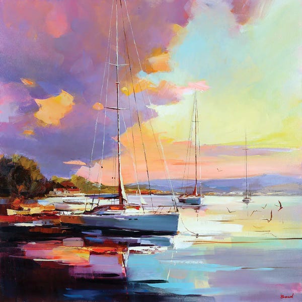 Contemporary Coastal: Magic Of The Evening Sea by Tatyana Yabloed