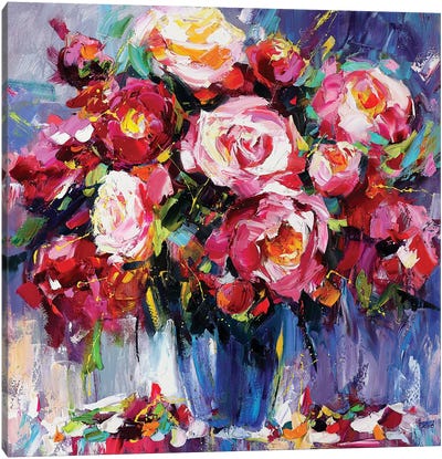 The Meltdown Pink Canvas Art Print - Tatyana Yabloed