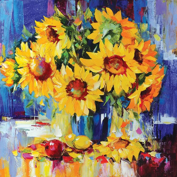 Van Gogh's Sunflowers Collection: The Sunny Dance by Tatyana Yabloed