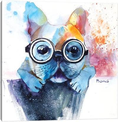 Focus On Me Canvas Art Print - French Bulldog Art
