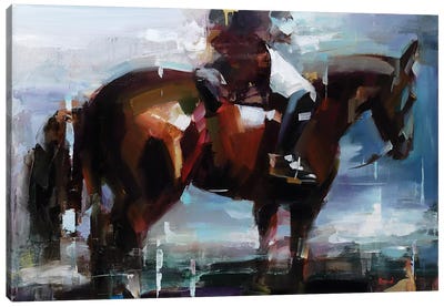 Dancing with a Stranger Canvas Art Print - Horse Racing Art