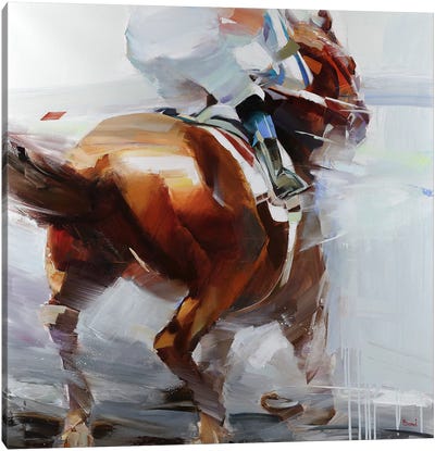 High Hopes Canvas Art Print - Horse Racing Art