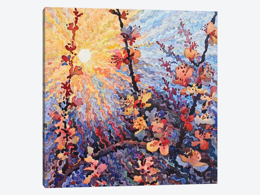 Apricot Blossom by Tanbelia 1-piece Canvas Art Print