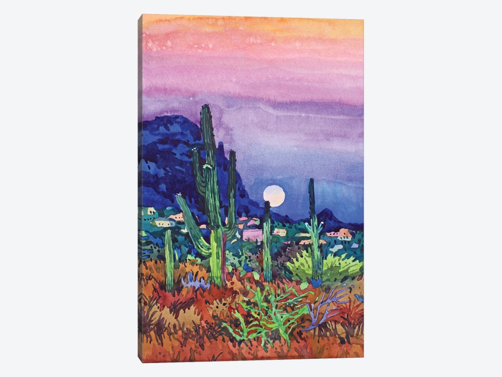 Saguaro Cactus Desertplant by Tanbelia 1-piece Canvas Print