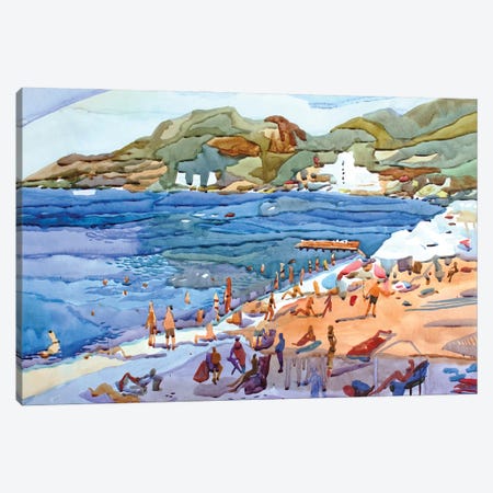 Sea View In Turunch Canvas Print #TBA111} by Tanbelia Canvas Print