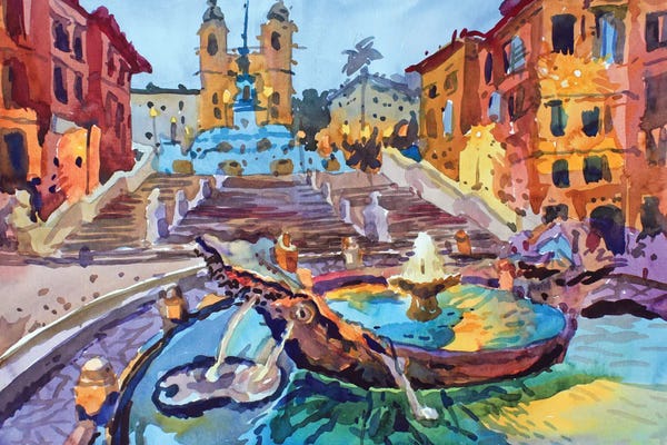 Tanbelia: Spanish Stairs In Rome by Tanbelia