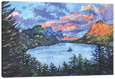 Saint Mary Lake Canvas Art Print - Tanbelia