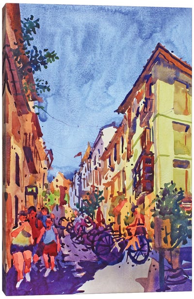 Valencia City In Spain Canvas Art Print - Spain Art