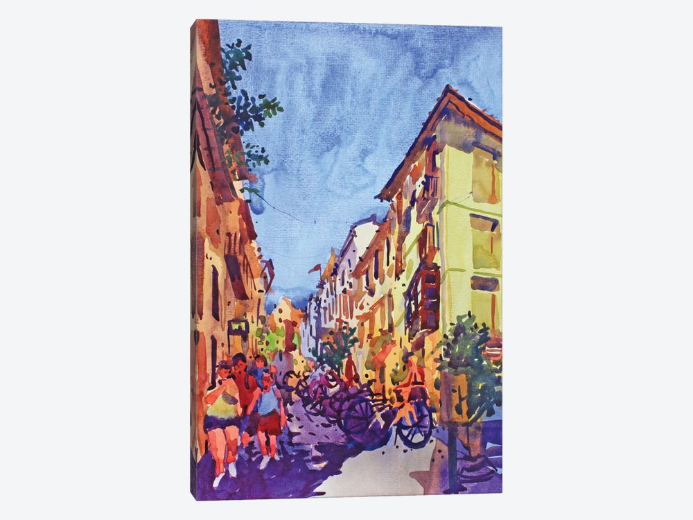 Valencia City In Spain by Tanbelia 1-piece Canvas Art Print