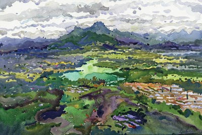 View To Sigiriya Village by Tanbelia framed wall art