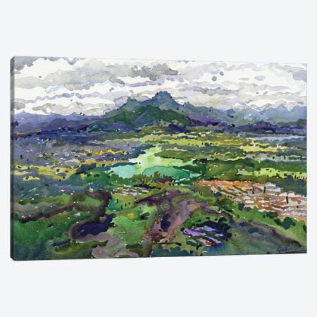 View To Sigiriya Village Canvas Print #TBA141} by Tanbelia Canvas Artwork
