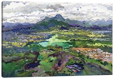 View To Sigiriya Village Canvas Art Print - Tanbelia