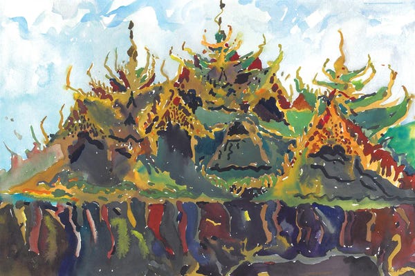 Buddhism: Pavilion Of Enlightened by Tanbelia