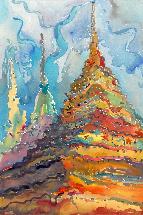 Wat Pho Temple In Bangkok by Tanbelia wall art