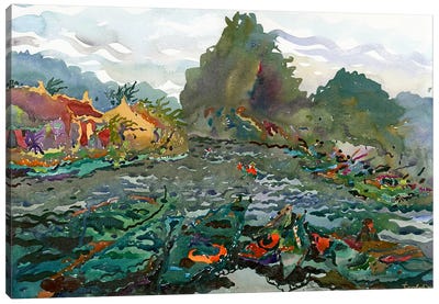The Lake In Ninh Binh Canvas Art Print - Tanbelia