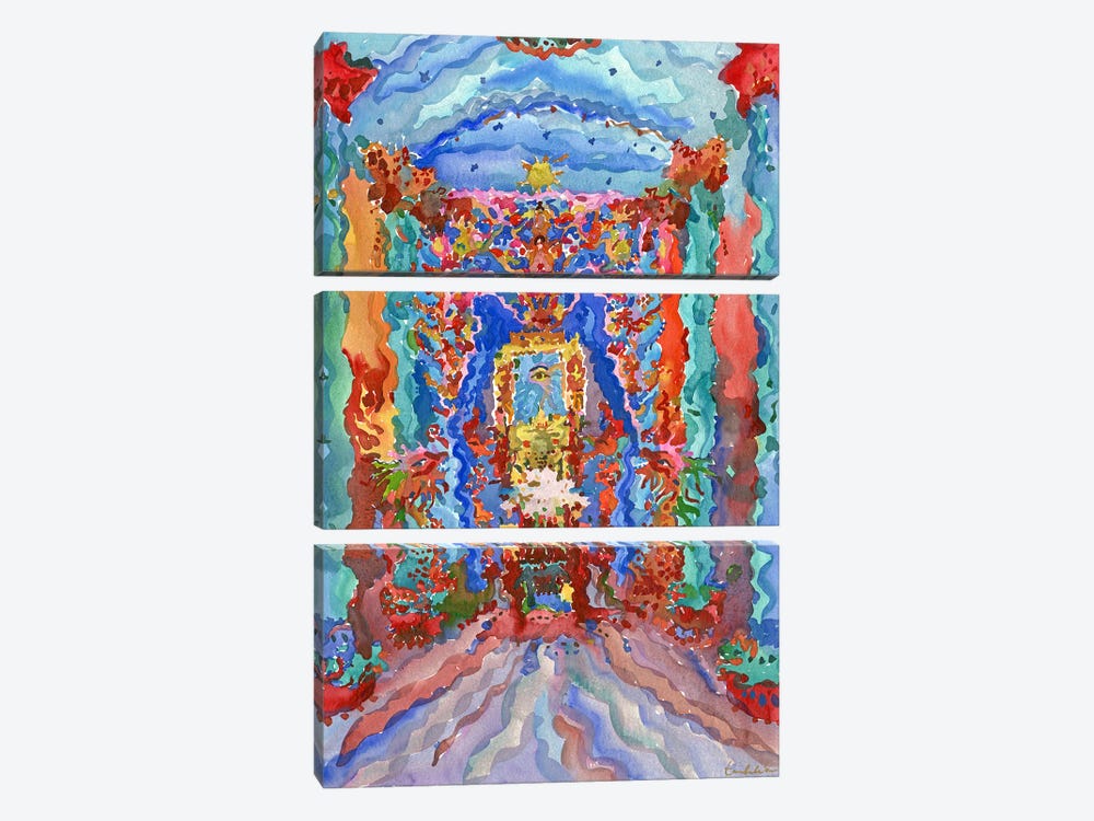 Saigon Cao Dai Temple by Tanbelia 3-piece Canvas Art Print