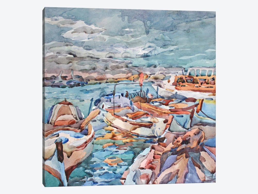 Azure Harbour by Tanbelia 1-piece Canvas Art