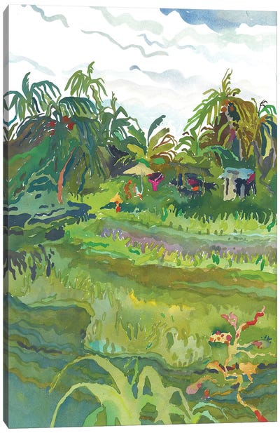 Ceking Rice Terrace In Ubud Canvas Art Print - Tanbelia