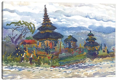 Ulun Danu Beratan Temple Canvas Art Print - Tanbelia