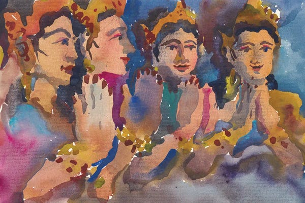 Tanbelia: Prayer To Buddha In Phnom Sambok Pagoda by Tanbelia