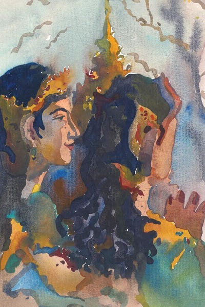 Tanbelia: Female Sculptures In Sambok Pagoda by Tanbelia