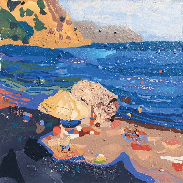 Sunbathing: Beach Motif by Tanbelia