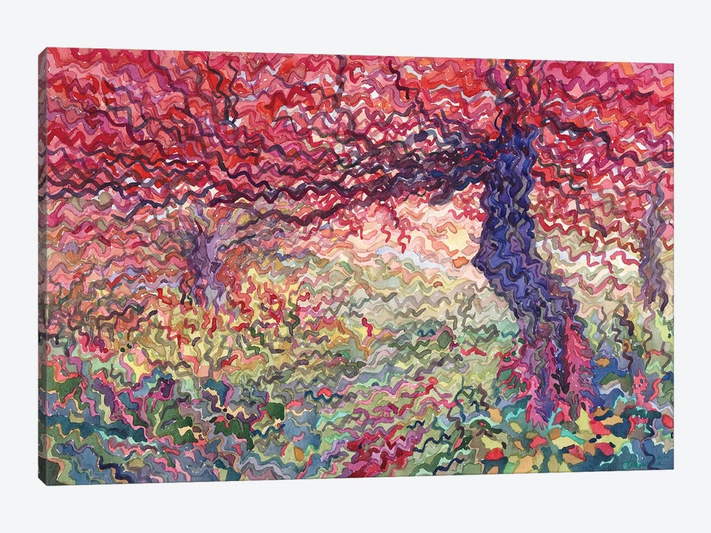 Carpathian Autumn Forest by Tanbelia 1-piece Canvas Art Print