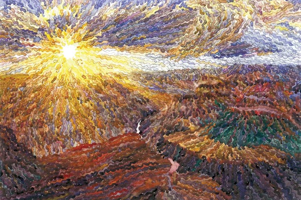 Grand Canyon National Park: Sunset In Grand Canyon National Park by Tanbelia