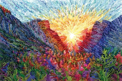 Sunset In Yosemite National Park by Tanbelia framed wall art