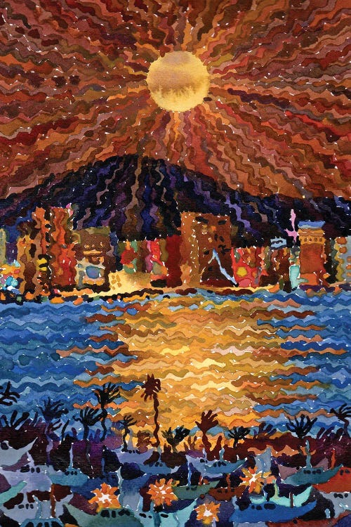 Full Moon In San Diego by Tanbelia wall art