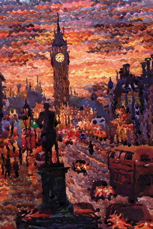 Trafalgar Square In London by Tanbelia wall art