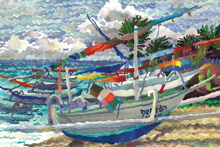Fisherman Beach by Tanbelia wall art