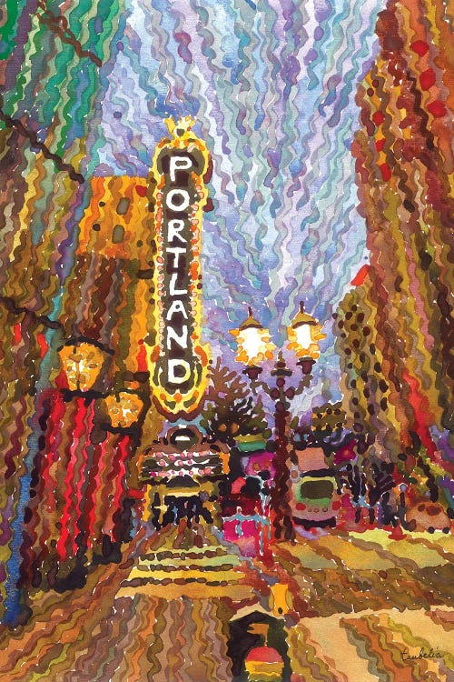 Arlene Schnitzer Concert Hall by Tanbelia wall art