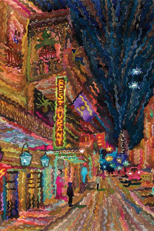 French Quarter In New Orleans by Tanbelia wall art