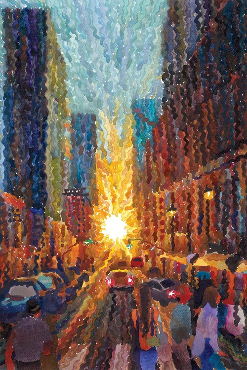 Manhattan's Street by Tanbelia wall art