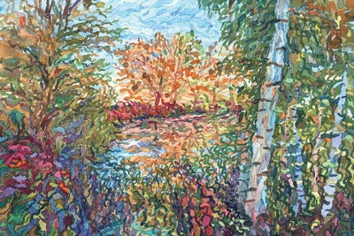 Forest Around The Pond by Tanbelia canvas print