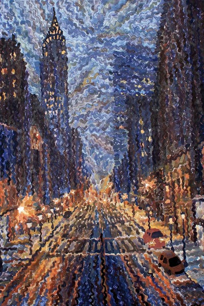 Tanbelia - Framed Fine Art Prints: Rainy Night In New York by Tanbelia