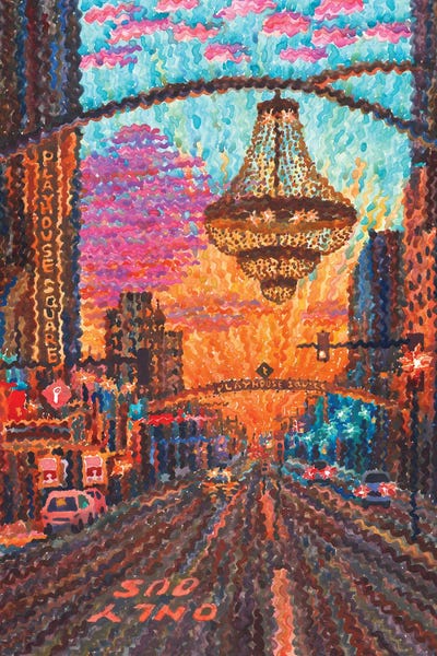 Tanbelia - Framed Fine Art Prints: Playhouse Square In Cleveland by Tanbelia
