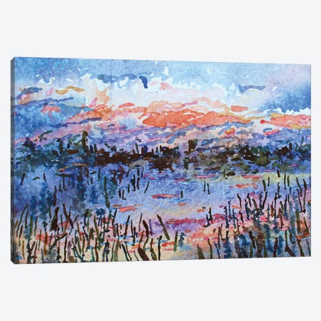 Sunset Canvas Print #TBA43} by Tanbelia Canvas Art Print