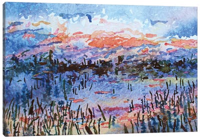 Sunset Canvas Art Print - Tanbelia