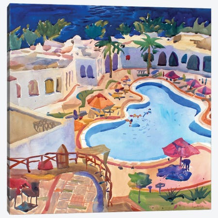 Swimming Pool Canvas Print #TBA44} by Tanbelia Canvas Artwork