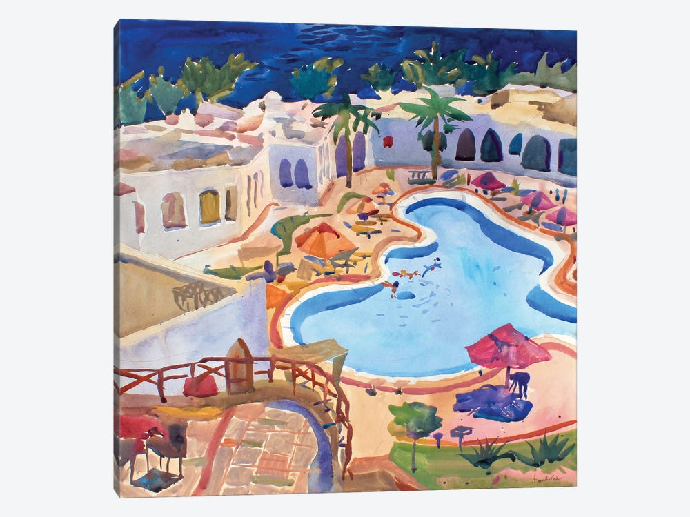 Swimming Pool by Tanbelia 1-piece Art Print