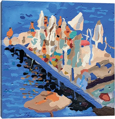 The Pier Canvas Art Print - Tanbelia